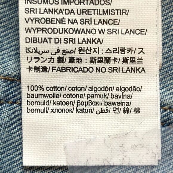 Calvin Klein Jean Shorts Cut Off faded blue Size 28 - Picture 5 of 10